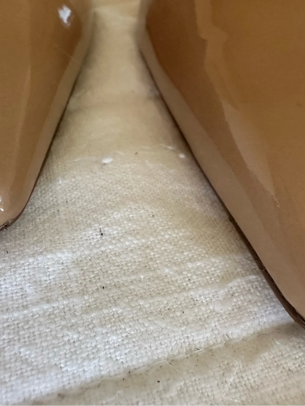 Stuart Weitzman Nude Patent Leather Pointed Toe Pumps – Size 8B